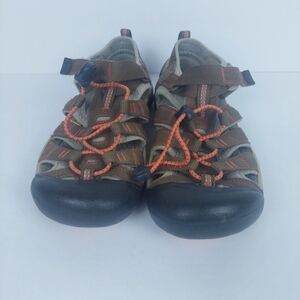 Keen Newport Youth Boy Brown/Black Waterproof Hiking Sports Sandals Shoes Size 4